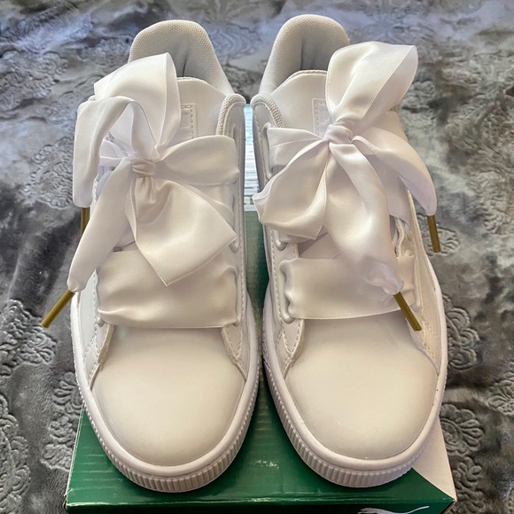 Puma Basket Heart Patent Sneakers